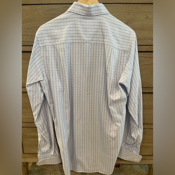 DAVID DONAHUE Trim Fit French Cuff Dress Shirt Size 15.5 - 34/35 - Picture 3 of 5